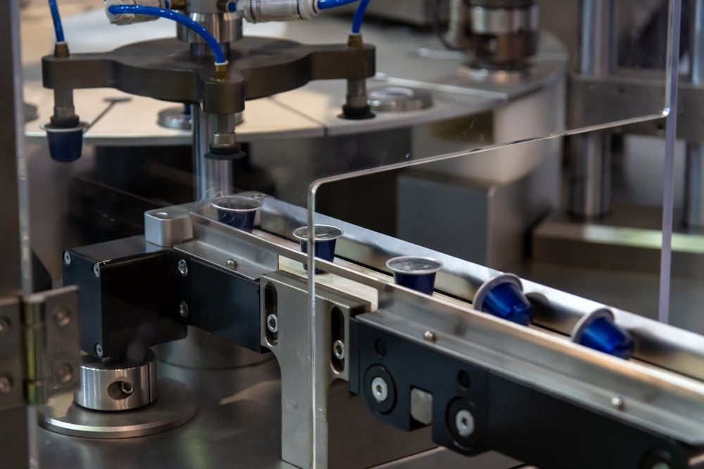Close-up,View,Of,Modern,Coffee,Pods,Making,Machine.,Group,Of